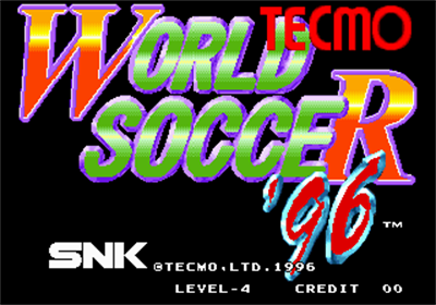 Tecmo World Soccer '96 - Screenshot - Game Title Image