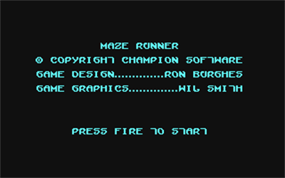 Maze Runner - Screenshot - Game Title Image