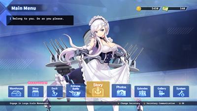 Azur Lane: Crosswave - Screenshot - Game Select Image