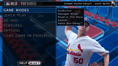 MLB 10: The Show - Screenshot - Game Select Image