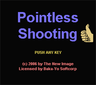 Pointless Shooting - Screenshot - Game Title Image