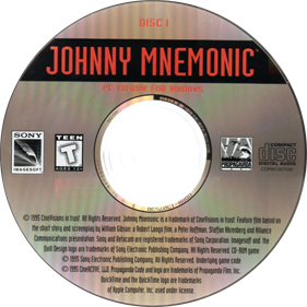 Johnny Mnemonic - Disc Image