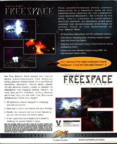 Descent: Freespace: Battlepack - Box - Back Image