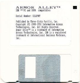 Armor Alley - Disc Image
