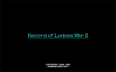 Record of Lodoss War II: Goshiki no Maryuu - Screenshot - Game Title Image
