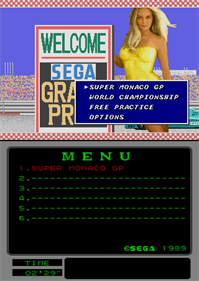 Super Monaco GP (Mega-Tech) - Screenshot - Game Select Image