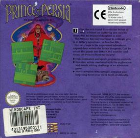 Prince of Persia - Box - Back Image