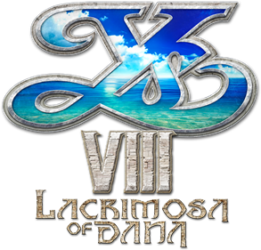 Ys VIII: Lacrimosa of Dana - Clear Logo Image