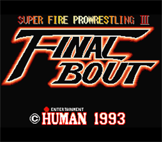 Super Fire Pro Wrestling III: Final Bout - Screenshot - Game Title Image