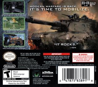 Call of Duty: Modern Warfare: Mobilized - Box - Back Image