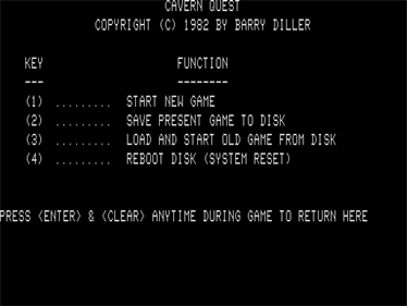 Cavern Quest - Screenshot - Game Select Image