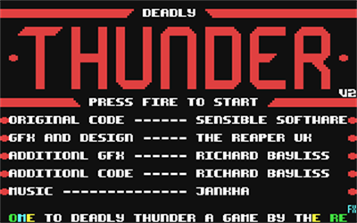 Deadly Thunder - Screenshot - Game Title Image