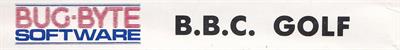 B.B.C. Golf - Box - Spine Image