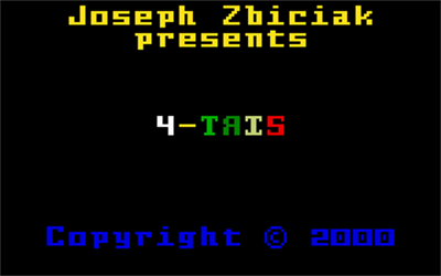 4-Tris - Screenshot - Game Title Image