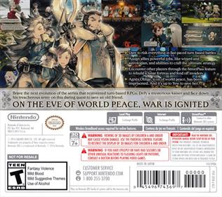 Bravely Second: End Layer - Box - Back Image