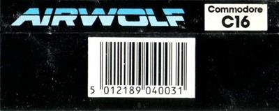 Airwolf - Box - Back Image