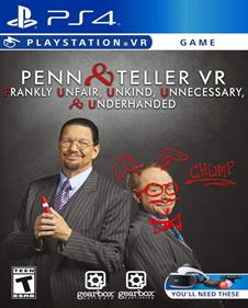 Penn & Teller VR: Frankly Unfair, Unkind, Unnecessary & Underhanded - Box - Front Image