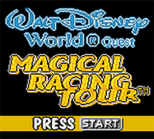 Walt Disney World Quest: Magical Racing Tour - Screenshot - Game Title Image