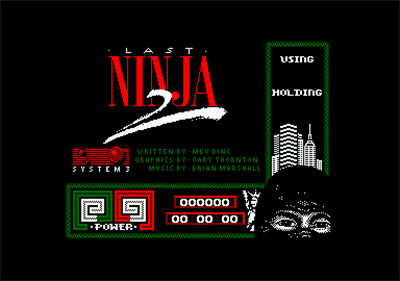 Last Ninja 2: Back with a Vengeance - Screenshot - Game Title Image