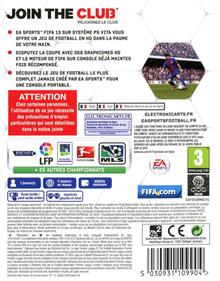 FIFA Soccer 13 - Box - Back Image