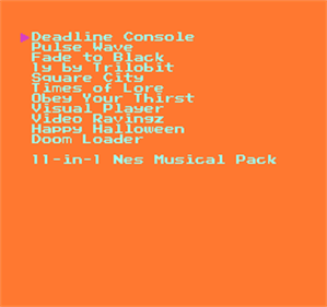 11-in-1 NES Musical Pack - Screenshot - Game Select Image