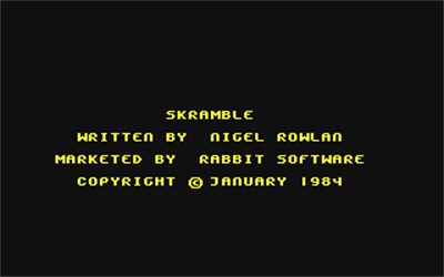 Skramble (Rabbit) - Screenshot - Game Title Image