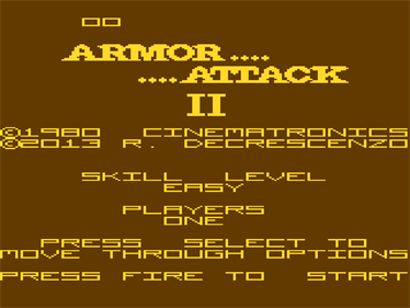 Armor Attack II - Screenshot - Game Title Image