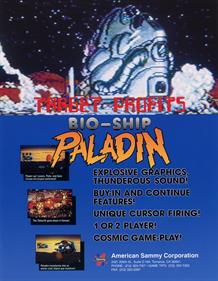 Bio-ship Paladin - Advertisement Flyer - Front Image