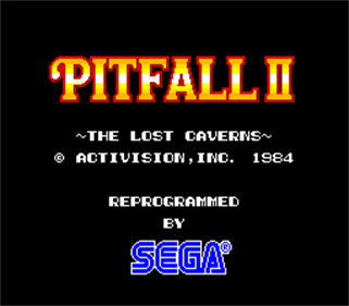 Pitfall II: The Lost Caverns - Screenshot - Game Title Image