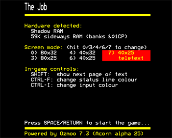 The Job - Screenshot - Game Title Image