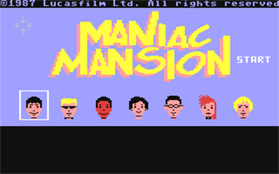 Maniac Mansion - Screenshot - Game Title Image