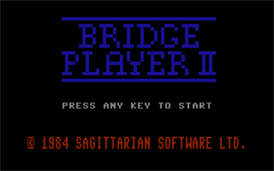 Bridge Player II - Screenshot - Game Title Image