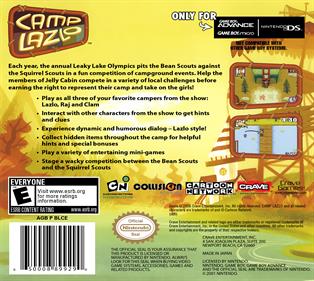 Camp Lazlo: Leaky Lake Games - Box - Back Image