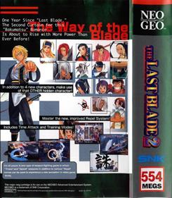 The Last Blade 2 - Box - Back Image