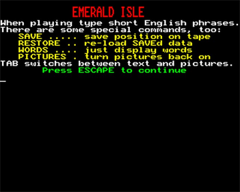 Emerald Isle - Screenshot - Game Title Image