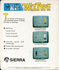 Wizard of Id's WizType - Box - Back Image