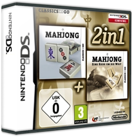 2 in 1: Mahjong + Mahjong Around the World - Box - 3D Image