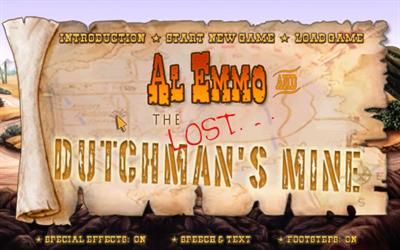 Al Emmo and the Lost Dutchman's Mine - Screenshot - Game Title Image