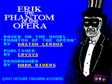 Erik: Phantom Of the Opera - Screenshot - Game Title Image