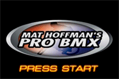 Mat Hoffman's Pro BMX - Screenshot - Game Title Image
