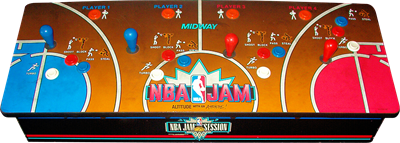 NBA Jam - Arcade - Control Panel Image