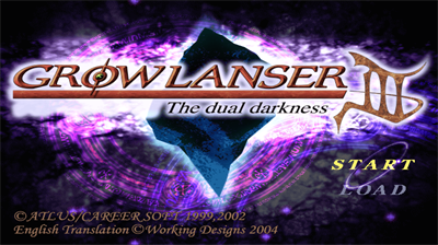 Growlanser III: The Dual Darkness - Screenshot - Game Title Image