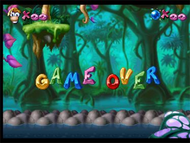 Rayman - Screenshot - Game Over Image
