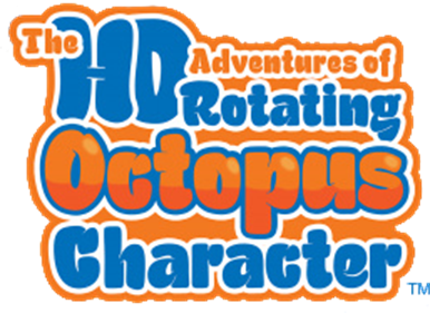 The 2D Adventures of Rotating Octopus Character - Clear Logo Image