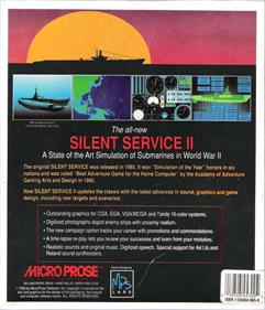 Silent Service II - Box - Back Image