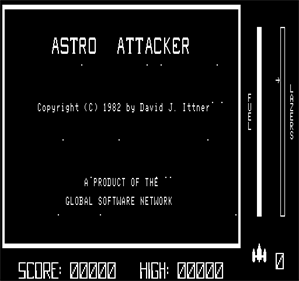 Astro Attacker - Screenshot - Game Title
