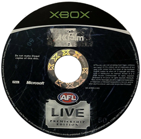 AFL Live Premiership Edition - Disc Image