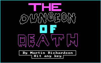 Dungeon of Death - Screenshot - Game Title Image