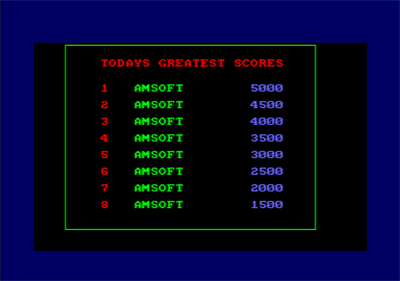 Astro Attack - Screenshot - High Scores Image