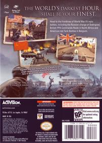 Call of Duty: Finest Hour - Box - Back Image